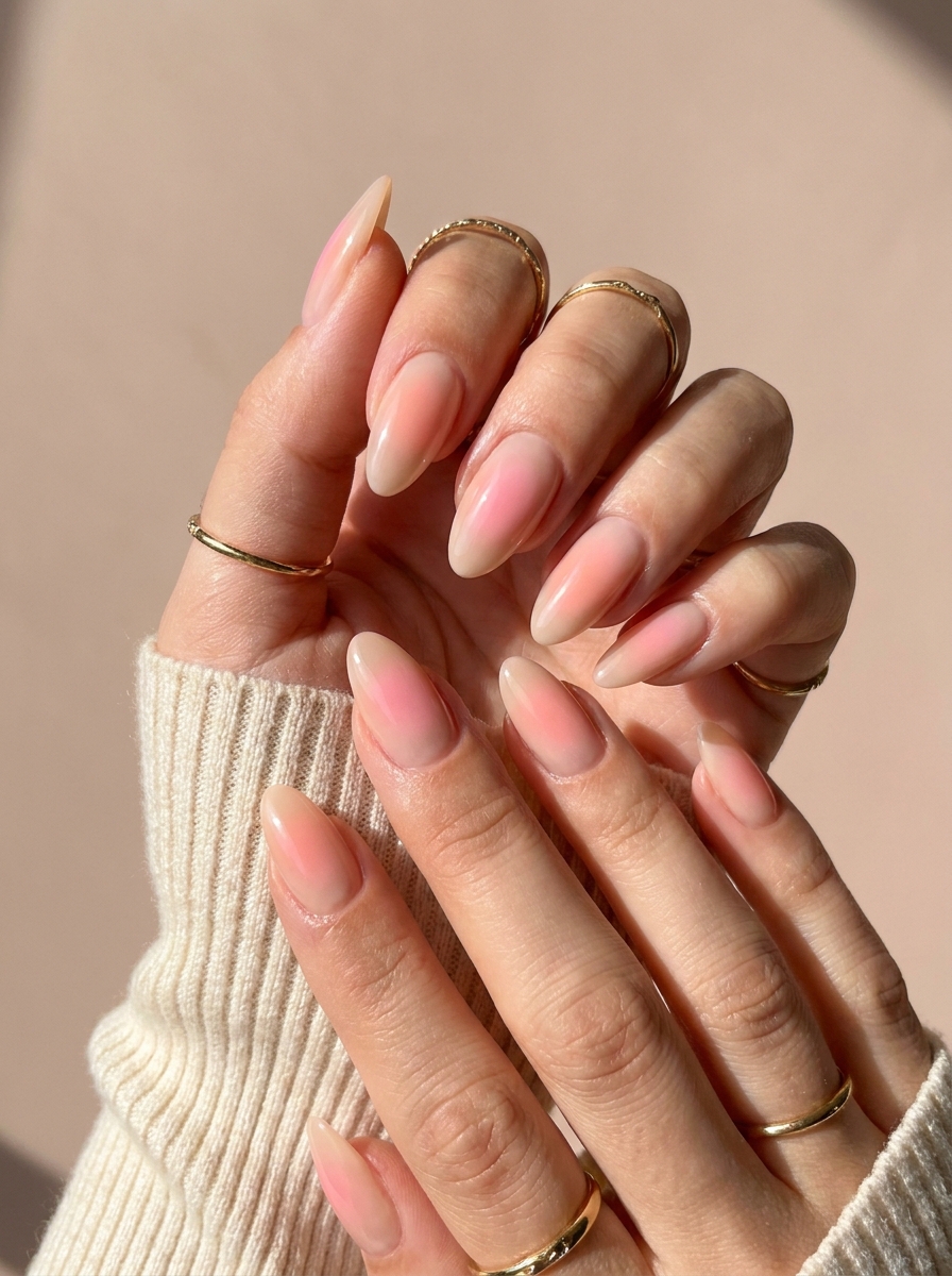 Almond Aura Nails